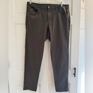 Olive/dark green Lululemon Men’s ABC pants 38w 34L